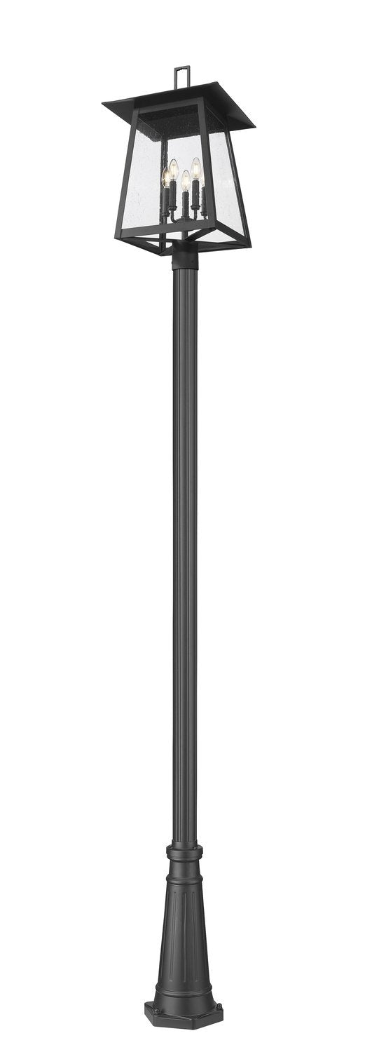 Z-LITE RAINER 5 LIGHT OUTDOOR POST MOUNTED FIXTURE | 5015PHXLR-519P-BK - Post
