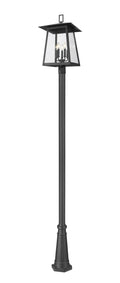 Z-LITE RAINER 5 LIGHT OUTDOOR POST MOUNTED FIXTURE | 5015PHXLR-519P-BK - Post