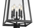 Z-LITE RAINER 5 LIGHT OUTDOOR POST MOUNTED FIXTURE | 5015PHXLR-519P-BK - Post