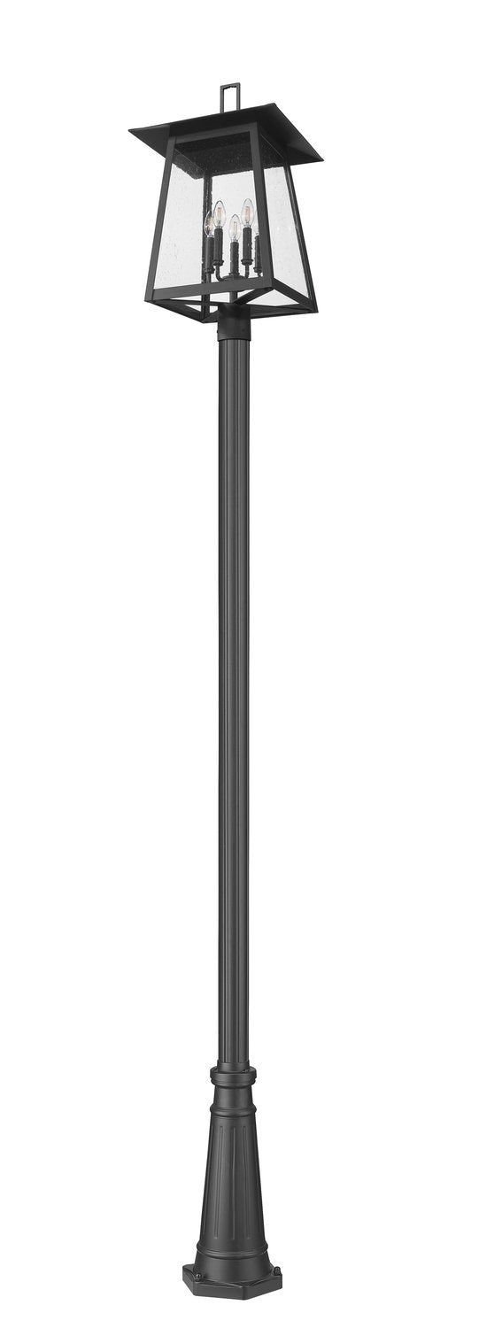 Z-LITE RAINER 5 LIGHT OUTDOOR POST MOUNTED FIXTURE | 5015PHXLR-519P-BK - Post