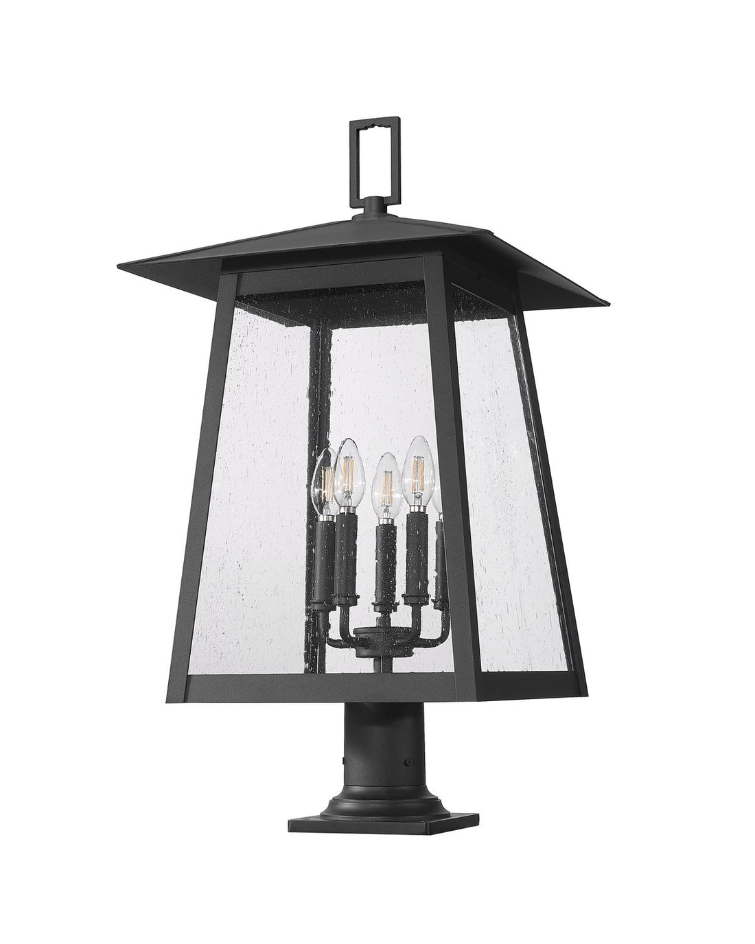 Z-LITE RAINER OUTDOOR PIER MOUNTED FIXTURE | 5015PHXLR-533PM-BK - Post