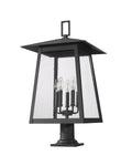Z-LITE RAINER OUTDOOR PIER MOUNTED FIXTURE | 5015PHXLR-533PM-BK - Post