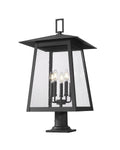 Z-LITE RAINER OUTDOOR PIER MOUNTED FIXTURE | 5015PHXLR-533PM-BK