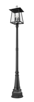 Z-LITE RAINER 5 LIGHT OUTDOOR POST MOUNTED FIXTURE | 5015PHXLR-564P-BK - Post