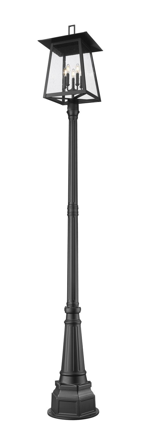 Z-LITE RAINER 5 LIGHT OUTDOOR POST MOUNTED FIXTURE | 5015PHXLR-564P-BK - Post