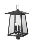 Z-LITE RAINER OUTDOOR POST MOUNT FIXTURE | 5015PHXLR-BK - Post