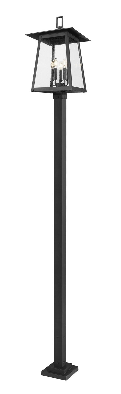 Z-LITE RAINER 5 LIGHT OUTDOOR POST MOUNTED FIXTURE | 5015PHXLS-536P-BK - Post