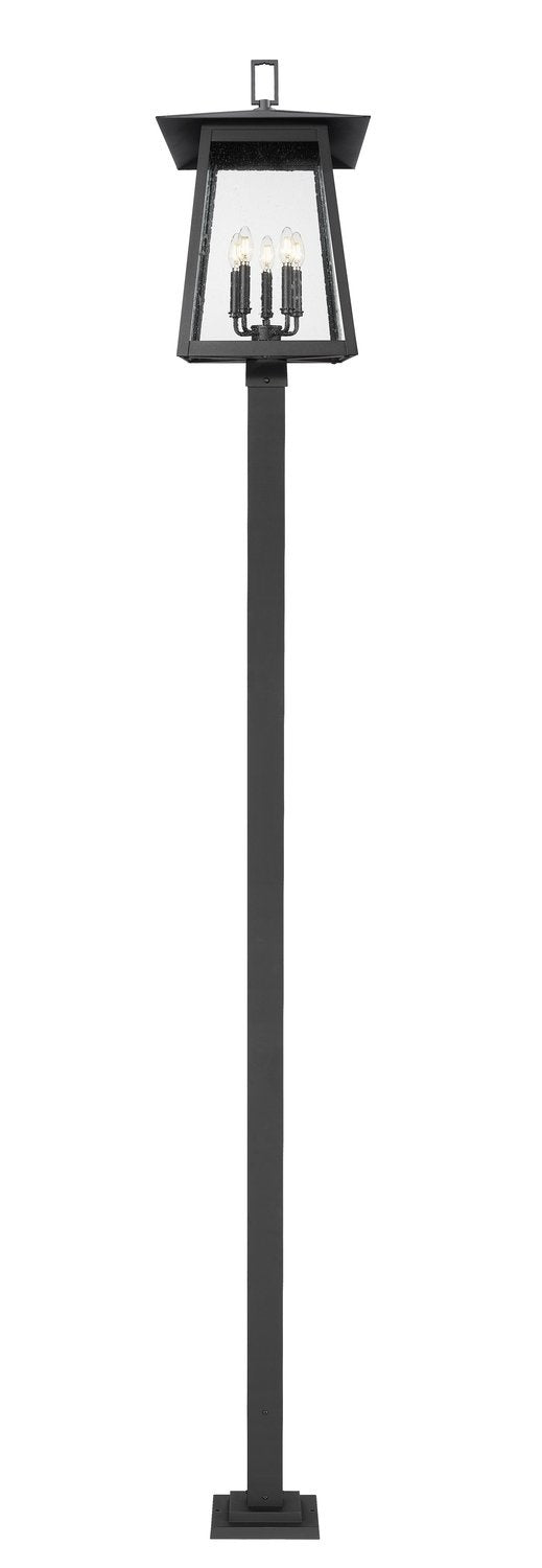 Z-LITE RAINER 5 LIGHT OUTDOOR POST MOUNTED FIXTURE | 5015PHXLS-536P-BK - Post