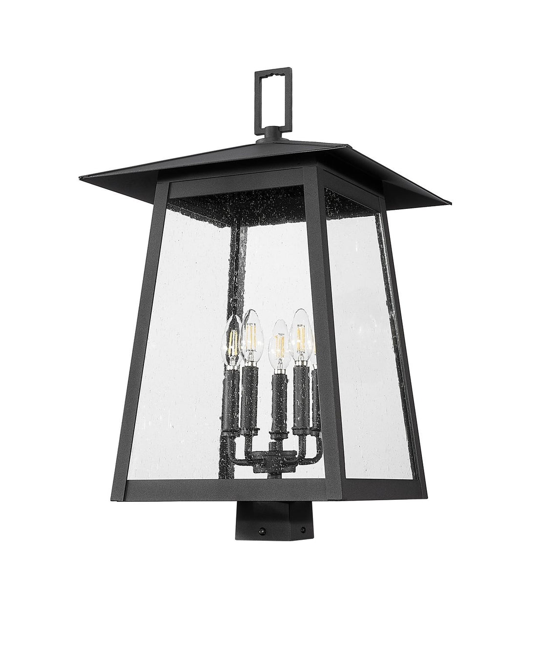 Z-LITE RAINER OUTDOOR POST MOUNT FIXTURE | 5015PHXLS-BK - Post