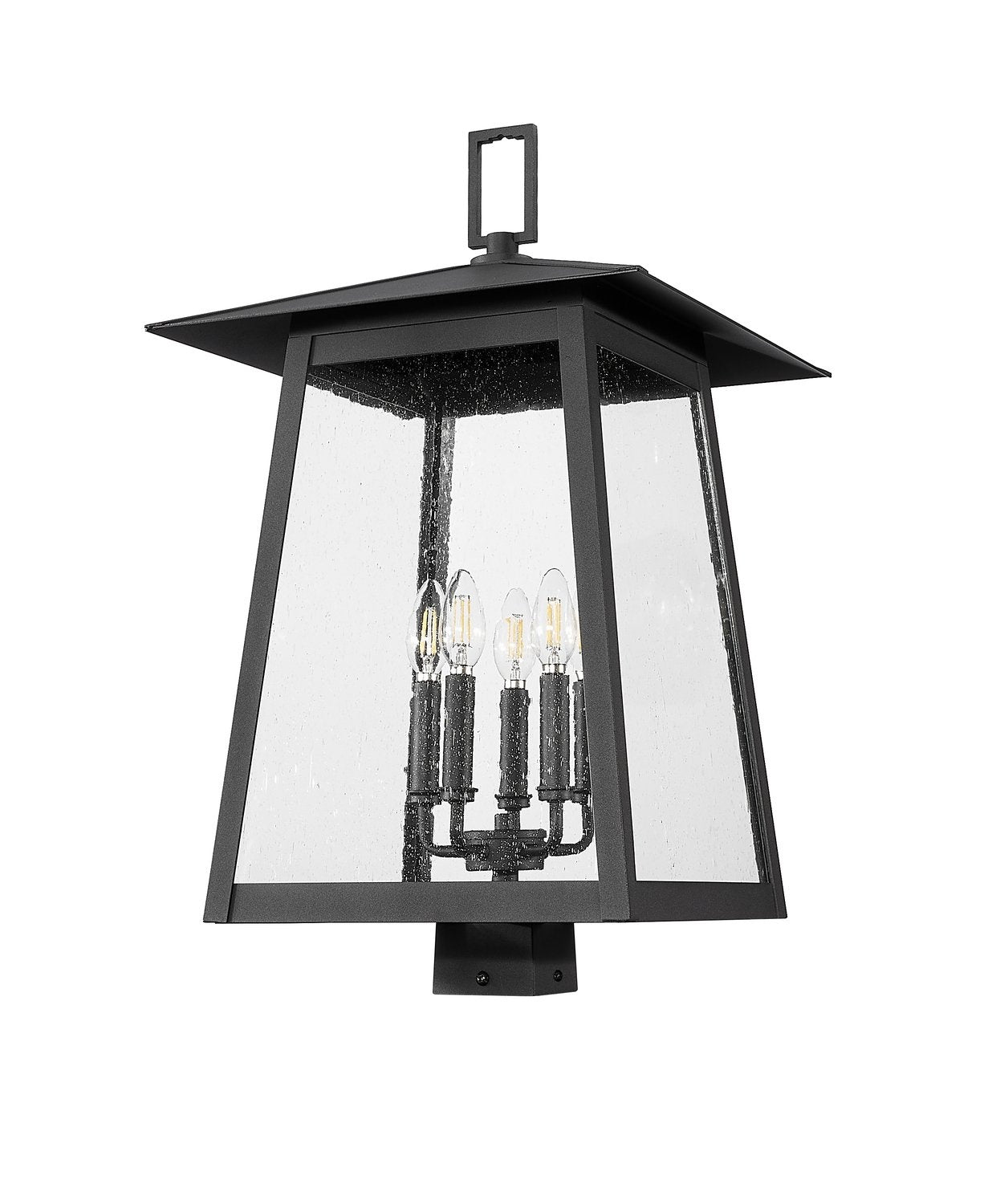 Z-LITE RAINER OUTDOOR POST MOUNT FIXTURE | 5015PHXLS-BK - Post
