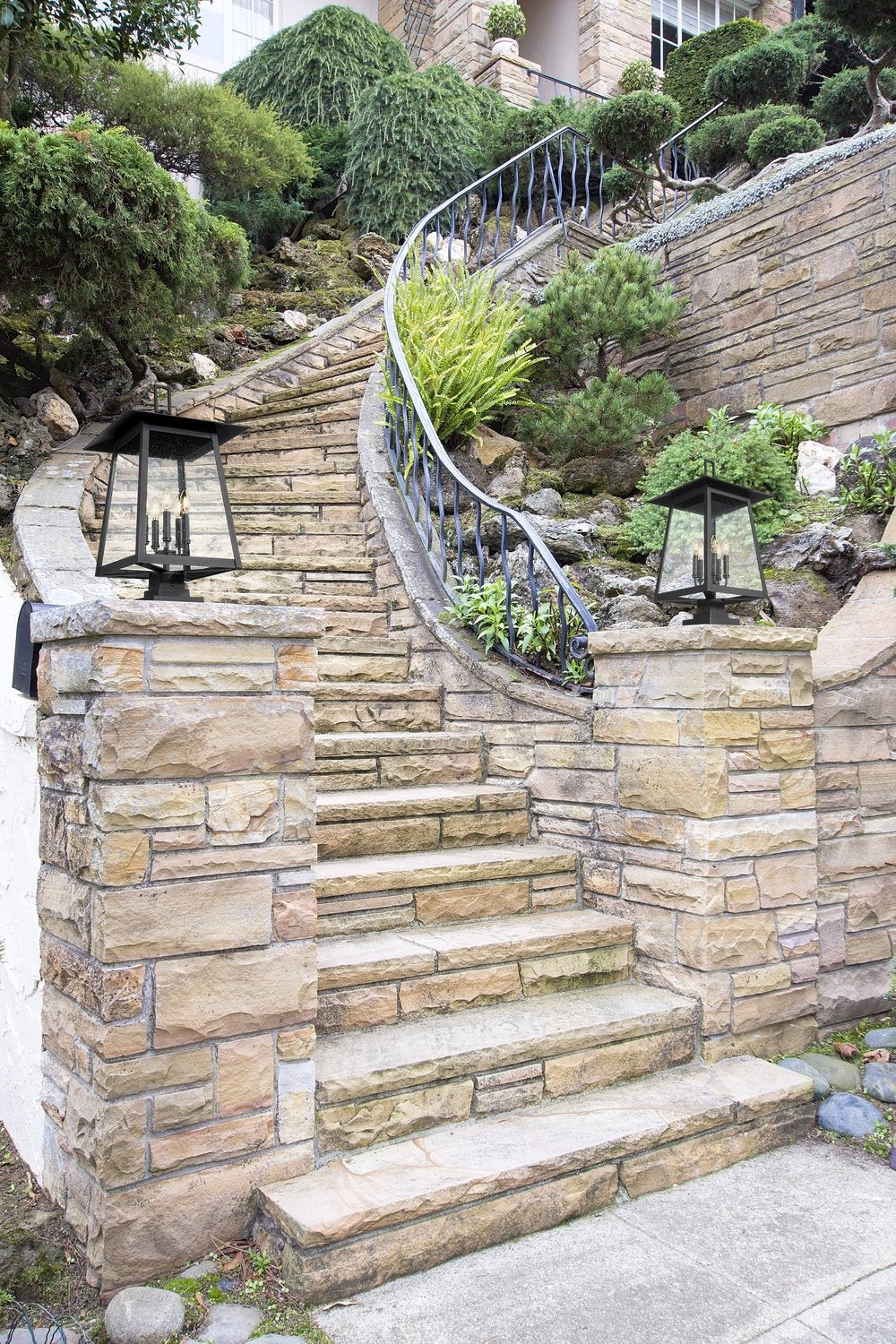 Z-LITE RAINER OUTDOOR PIER MOUNTED FIXTURE | 5015PHXLS-SQPM-BK
