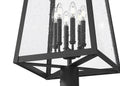 Z-LITE RAINER 6 LIGHT OUTDOOR POST MOUNTED FIXTURE | 5015PHXXLR-5010P-BK - Post