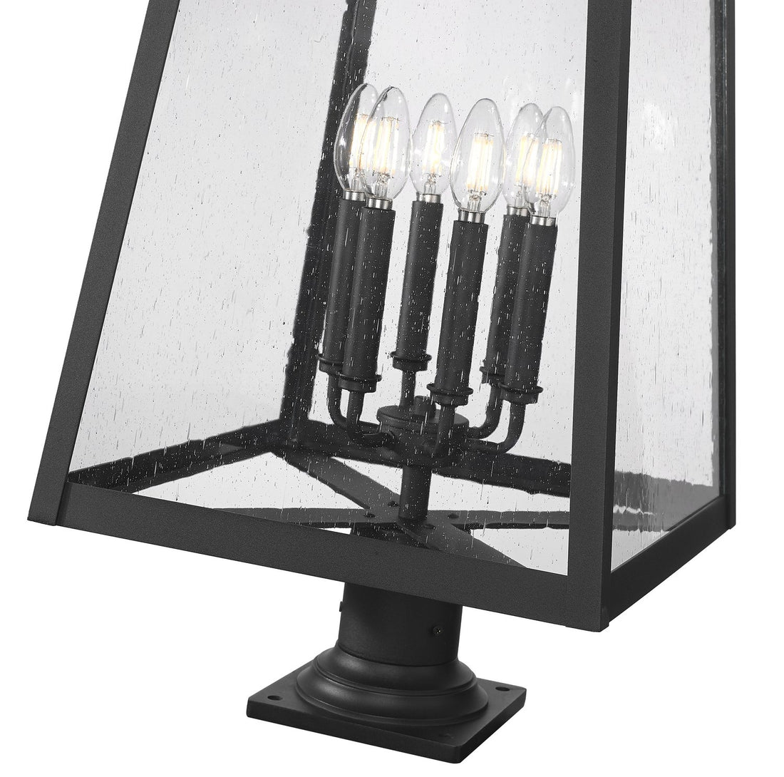 Z-LITE RAINER OUTDOOR PIER MOUNTED FIXTURE | 5015PHXXLR-533PM-BK