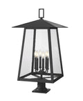 Z-LITE RAINER OUTDOOR PIER MOUNTED FIXTURE | 5015PHXXLR-533PM-BK - Post