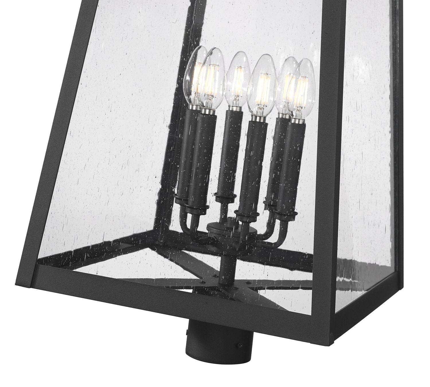 Z-LITE RAINER OUTDOOR POST MOUNT FIXTURE | 5015PHXXLR-BK - Post