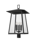 Z-LITE RAINER OUTDOOR POST MOUNT FIXTURE | 5015PHXXLR-BK - Post