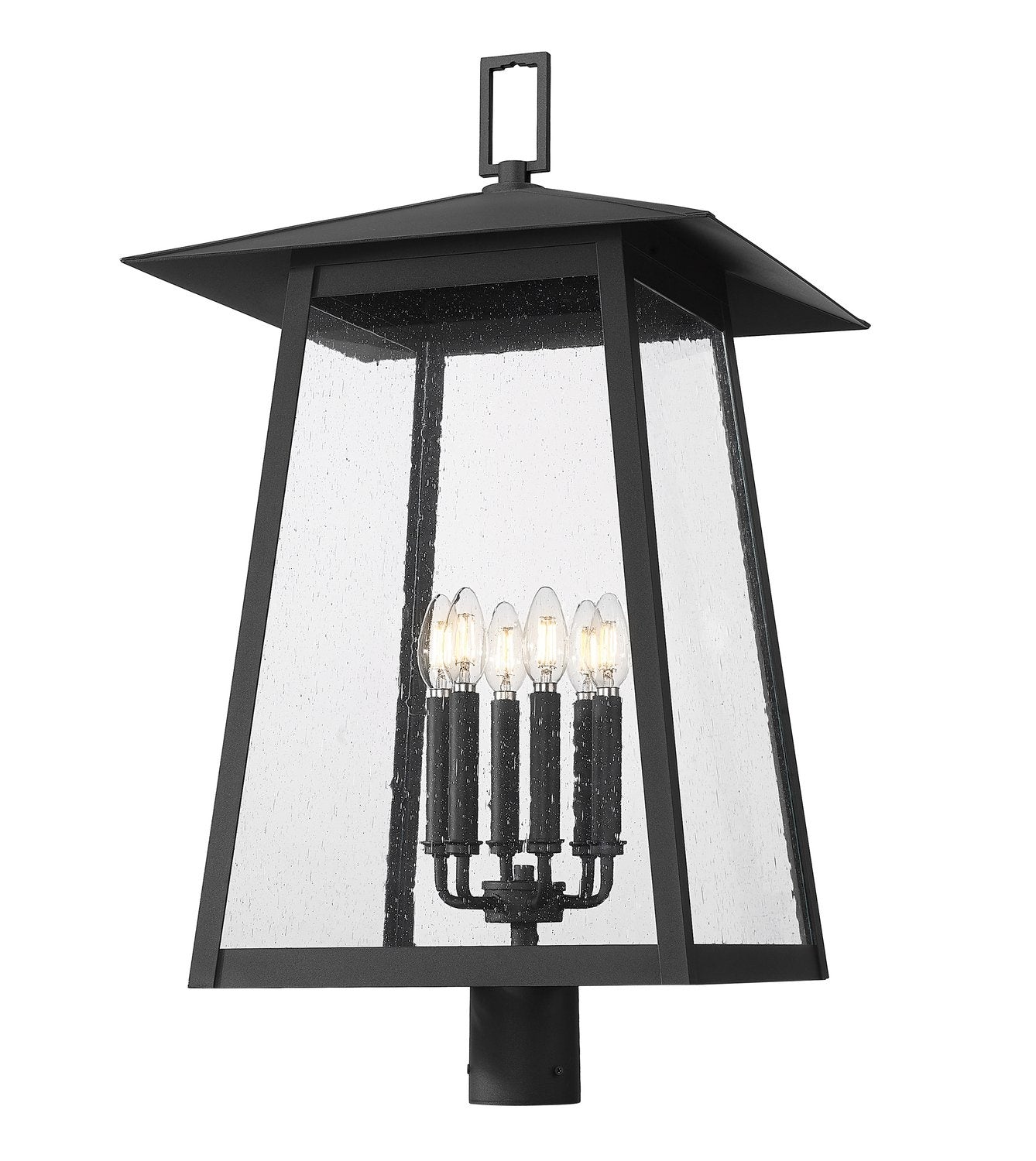 Z-LITE RAINER OUTDOOR POST MOUNT FIXTURE | 5015PHXXLR-BK - Post