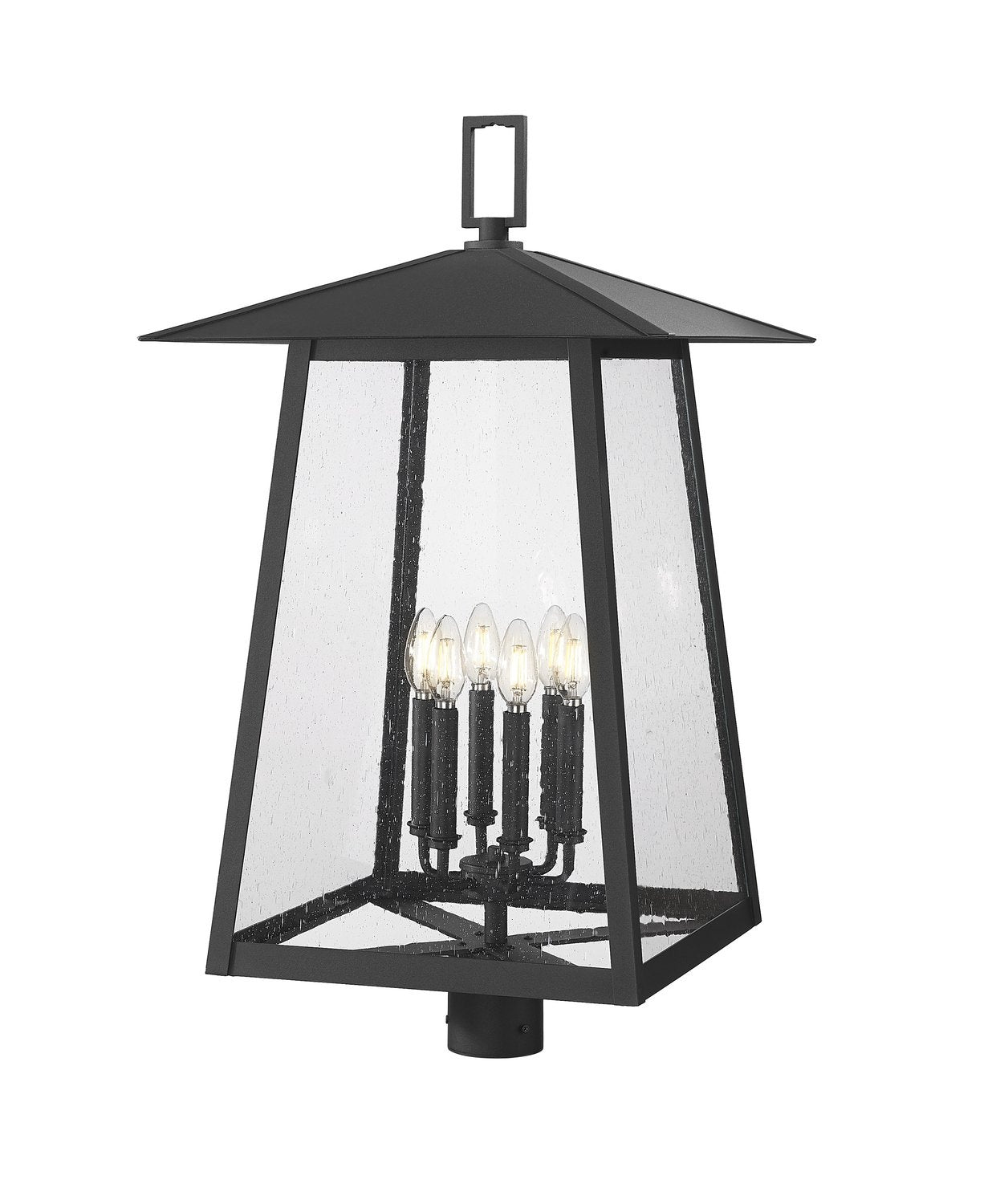 Z-LITE RAINER OUTDOOR POST MOUNT FIXTURE | 5015PHXXLR-BK - Post