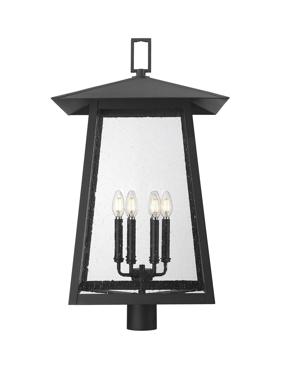 Z-LITE RAINER OUTDOOR POST MOUNT FIXTURE | 5015PHXXLR-BK - Post