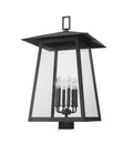 Z-LITE RAINER OUTDOOR POST MOUNT FIXTURE | 5015PHXXLS-BK - Post
