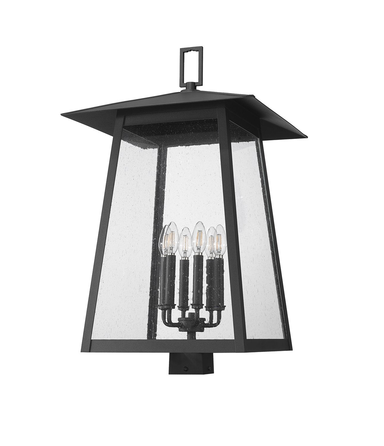 Z-LITE RAINER OUTDOOR POST MOUNT FIXTURE | 5015PHXXLS-BK - Post