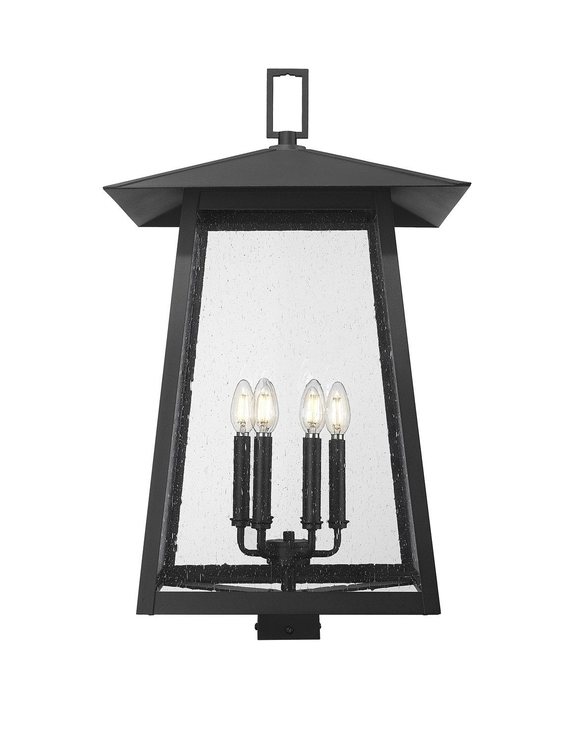 Z-LITE RAINER OUTDOOR POST MOUNT FIXTURE | 5015PHXXLS-BK - Post