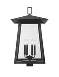 Z-LITE RAINER OUTDOOR POST MOUNT FIXTURE | 5015PHXXLS-BK - Post