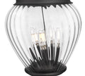 Z-LITE DAVINA 4 LIGHT OUTDOOR POST MOUNTED FIXTURE | 5016PHBR-564P-BK - Post