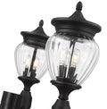 Z-LITE DAVINA 3 LIGHT OUTDOOR POST MOUNTED FIXTURE | 5016PHMR-3-564P-BK - Post