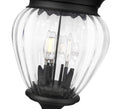 Z-LITE DAVINA 3 LIGHT OUTDOOR POST MOUNTED FIXTURE | 5016PHMR-5009P120-BK - Post