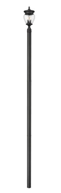 Z-LITE DAVINA 3 LIGHT OUTDOOR POST MOUNTED FIXTURE | 5016PHMR-5009P120-BK - Post