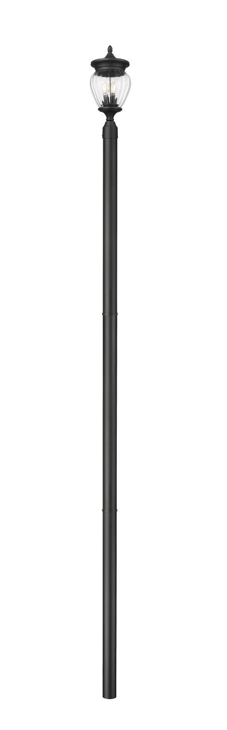 Z-LITE DAVINA 3 LIGHT OUTDOOR POST MOUNTED FIXTURE | 5016PHMR-5009P120-BK - Post