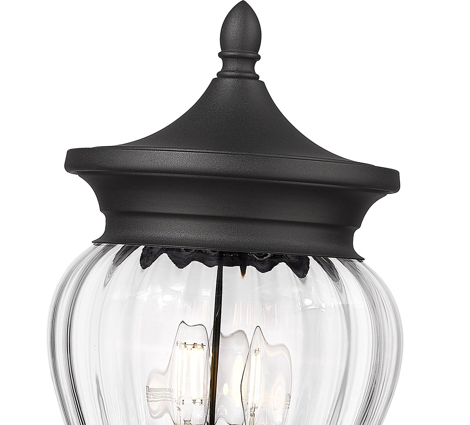 Z-LITE DAVINA 3 LIGHT OUTDOOR POST MOUNTED FIXTURE | 5016PHMR-5009P96-BK - Post