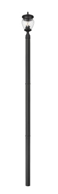 Z-LITE DAVINA 3 LIGHT OUTDOOR POST MOUNTED FIXTURE | 5016PHMR-5009P96-BK - Post
