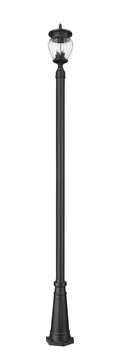 Z-LITE DAVINA 3 LIGHT OUTDOOR POST MOUNTED FIXTURE | 5016PHMR-5011P-BK - Post