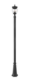 Z-LITE DAVINA 3 LIGHT OUTDOOR POST MOUNTED FIXTURE | 5016PHMR-5011P-BK - Post