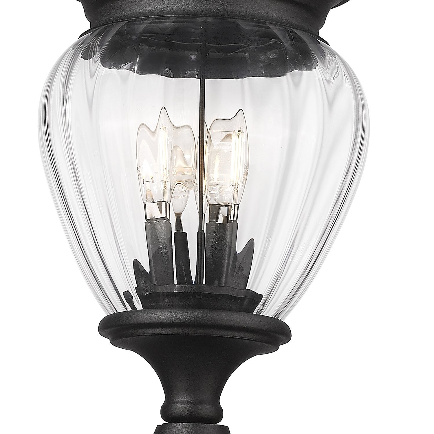 Z-LITE DAVINA 3 LIGHT OUTDOOR POST MOUNTED FIXTURE | 5016PHMR-5011P-BK - Post