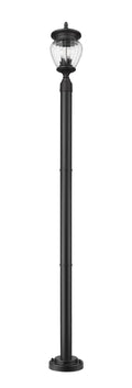 Z-LITE DAVINA 3 LIGHT OUTDOOR POST MOUNTED FIXTURE | 5016PHMR-5012P-BK - Post