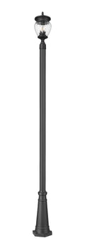 Z-LITE DAVINA 3 LIGHT OUTDOOR POST MOUNTED FIXTURE | 5016PHMR-519P-BK - Post