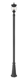 Z-LITE DAVINA 3 LIGHT OUTDOOR POST MOUNTED FIXTURE | 5016PHMR-519P-BK - Post