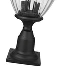 Z-LITE DAVINA 3 LIGHT OUTDOOR PIER MOUNTED FIXTURE | 5016PHMR-533PM-BK - Post