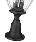 Z-LITE DAVINA 3 LIGHT OUTDOOR PIER MOUNTED FIXTURE | 5016PHMR-553PM-BK - Post