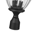 Z-LITE DAVINA 3 LIGHT OUTDOOR POST MOUNT FIXTURE | 5016PHMR-BK - Post