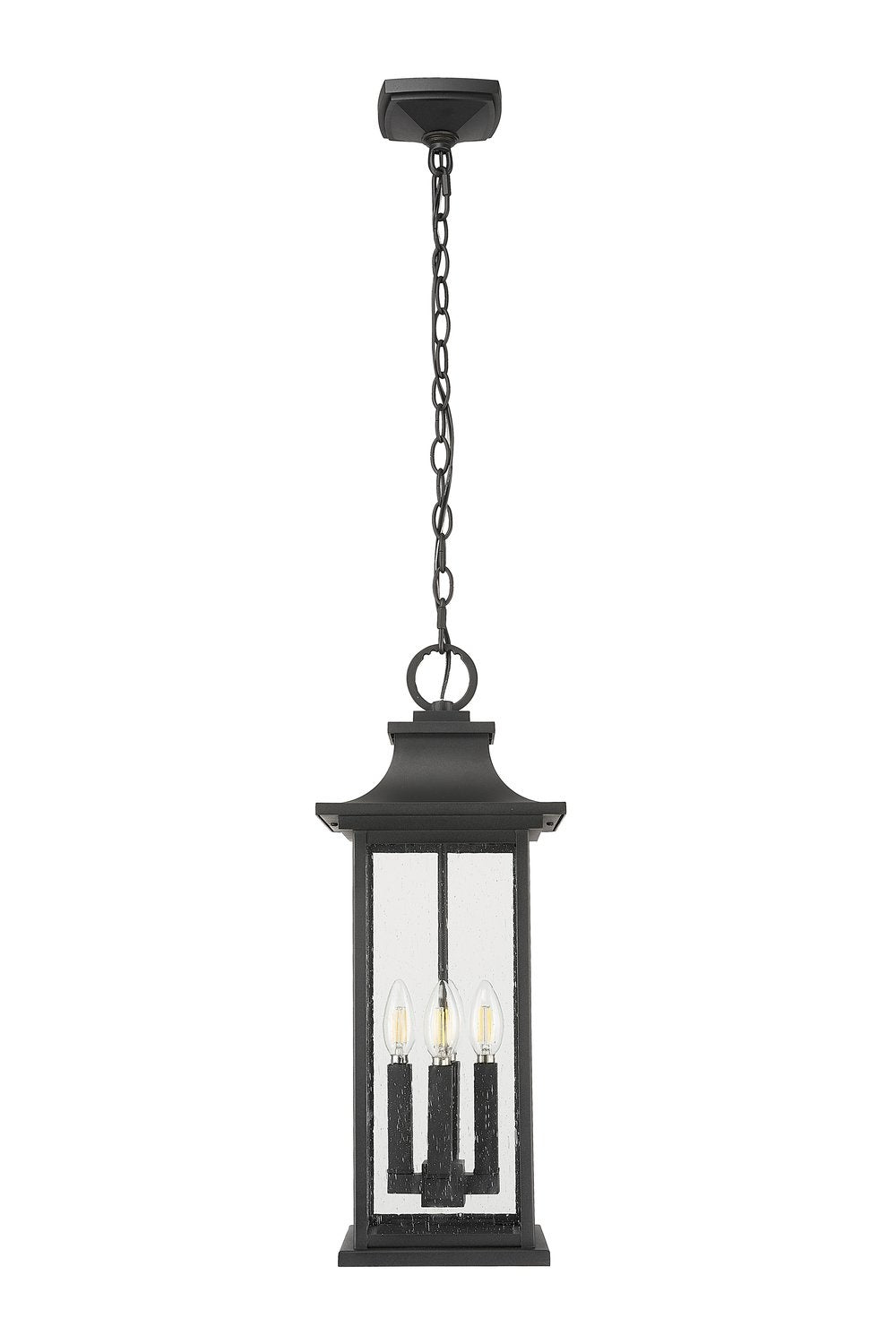 Z-LITE, TIBERIUS OUTDOOR CHAIN MOUNT CEILING FIXTURE, OUTDOOR CEILING LIGHTS