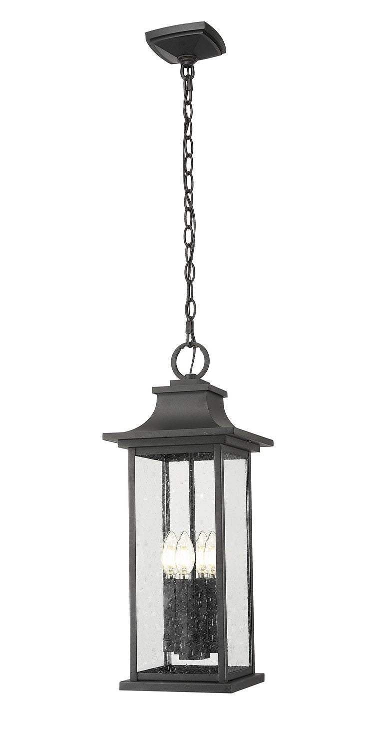 Z-LITE, TIBERIUS OUTDOOR CHAIN MOUNT CEILING FIXTURE, OUTDOOR CEILING LIGHTS