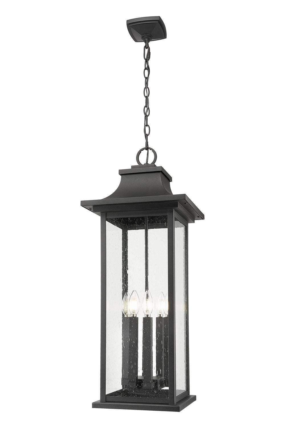 Z-LITE, TIBERIUS OUTDOOR CHAIN MOUNT CEILING FIXTURE, OUTDOOR CEILING LIGHTS