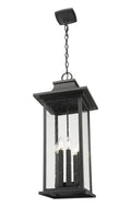 Z-LITE, TIBERIUS OUTDOOR CHAIN MOUNT CEILING FIXTURE, OUTDOOR CEILING LIGHTS