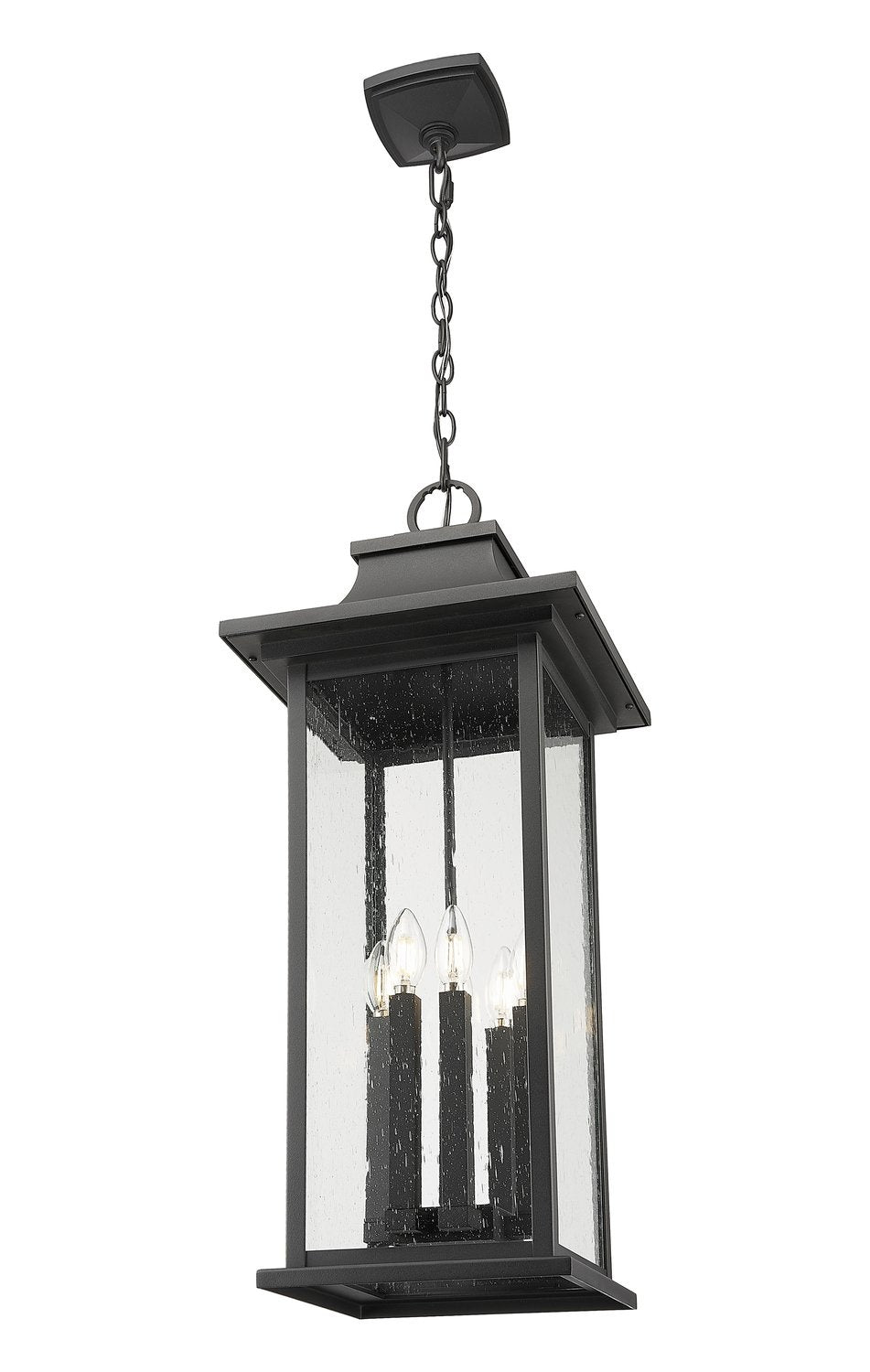 Z-LITE, TIBERIUS OUTDOOR CHAIN MOUNT CEILING FIXTURE, OUTDOOR CEILING LIGHTS