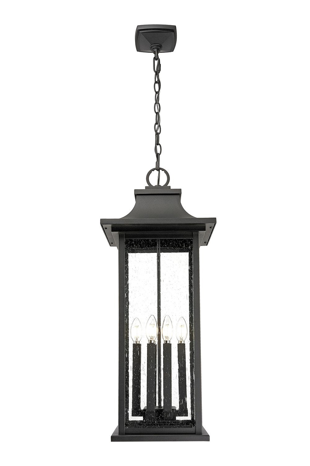 Z-LITE, TIBERIUS OUTDOOR CHAIN MOUNT CEILING FIXTURE, OUTDOOR CEILING LIGHT