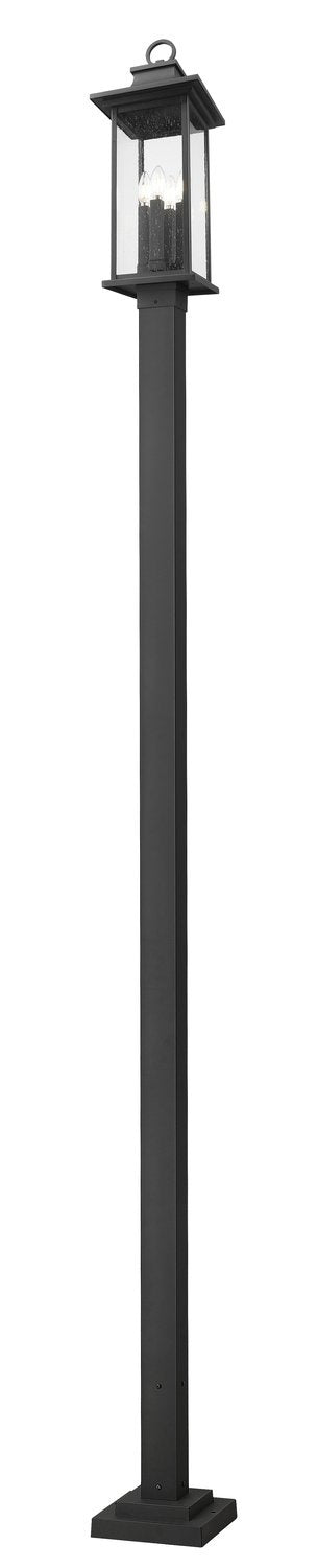 Z-LITE TIBERIUS OUTDOOR POST MOUNTED FIXTURE | 5017PHBS-536P-BK - Post